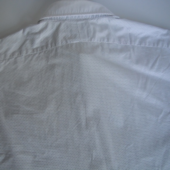T.M.Lewin Dot Print Long Sleeve Shirt 100% Cotton - Picture 4 of 8